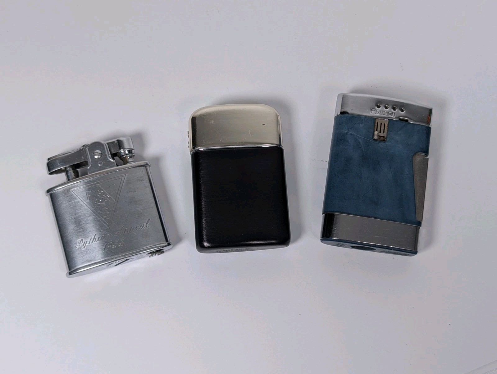 Lot Of 3 Vtg Ronson Lighters UNTESTED 