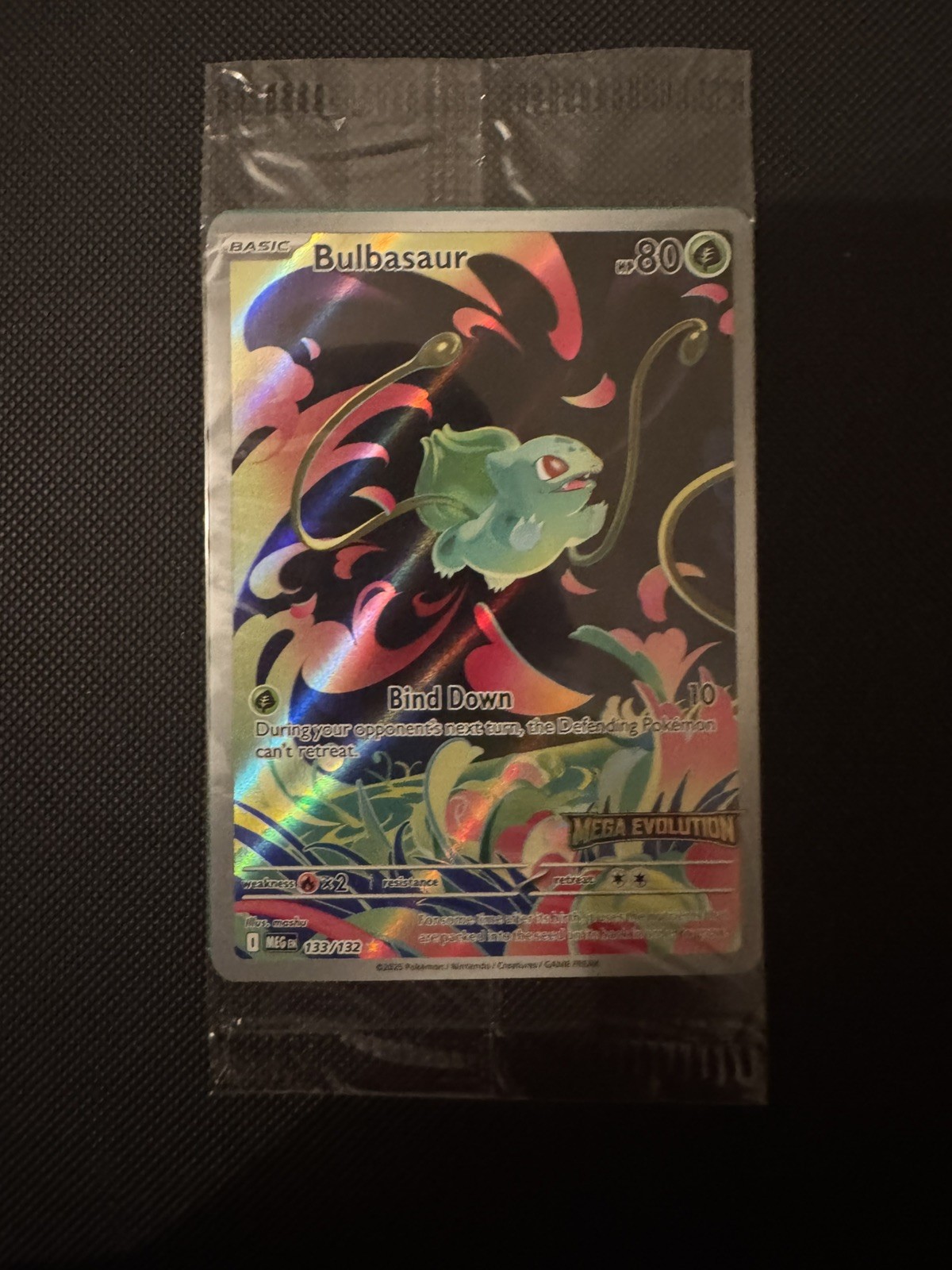 Pokémon TCG Bulbasaur 133/132 Mega Evolution stamped - Sealed Pokémon TCG Bulbasaur 133/132 Mega Evolution stamped - Sealed
