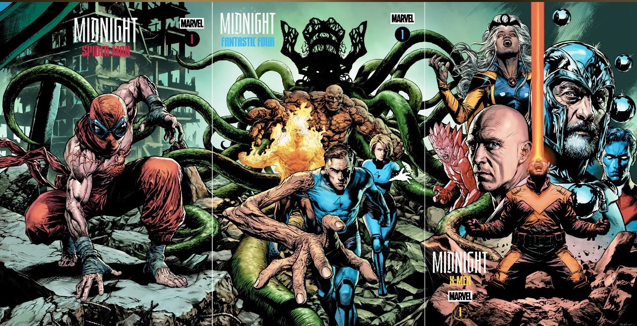 PRESALE MIDNIGHT X-MEN FANTASTIC FOUR SPIDER-MAN #1 MICO NYCC TRADE SET PRESALE PRESALE MIDNIGHT X-MEN FANTASTIC FOUR SPIDER-MAN #1 MICO NYCC TRADE SET PRESALE