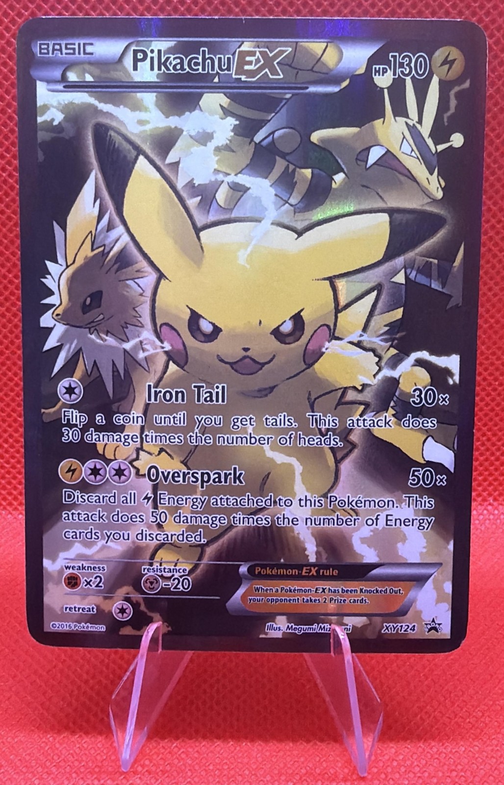 Pokemon XY Promos Pikachu #XY124-likely won't GEM Pokemon XY Promos Pikachu #XY124-likely won't GEM