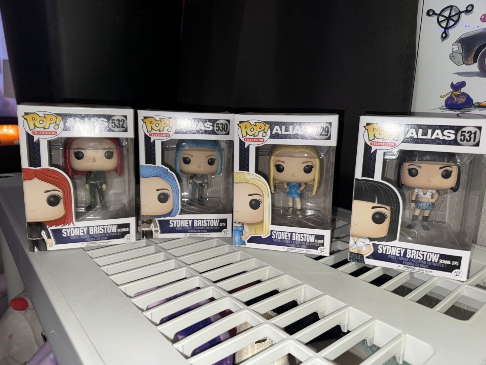 Sydney Bristow ALIAS TV Show Funko Pop Complete 4-piece Set / Great Condition Sydney Bristow ALIAS TV Show Funko Pop Complete 4-piece Set / Great Condition