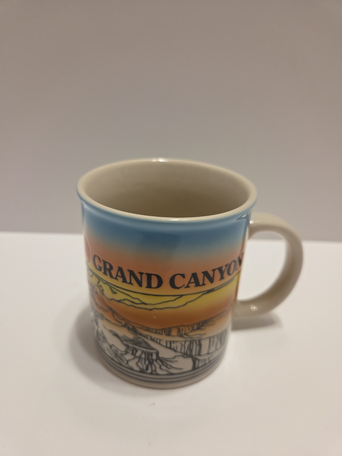 Vintage Grand Canyon Arizona Sunset Mug Gradient Sunset Stoneware Coffee Cup
