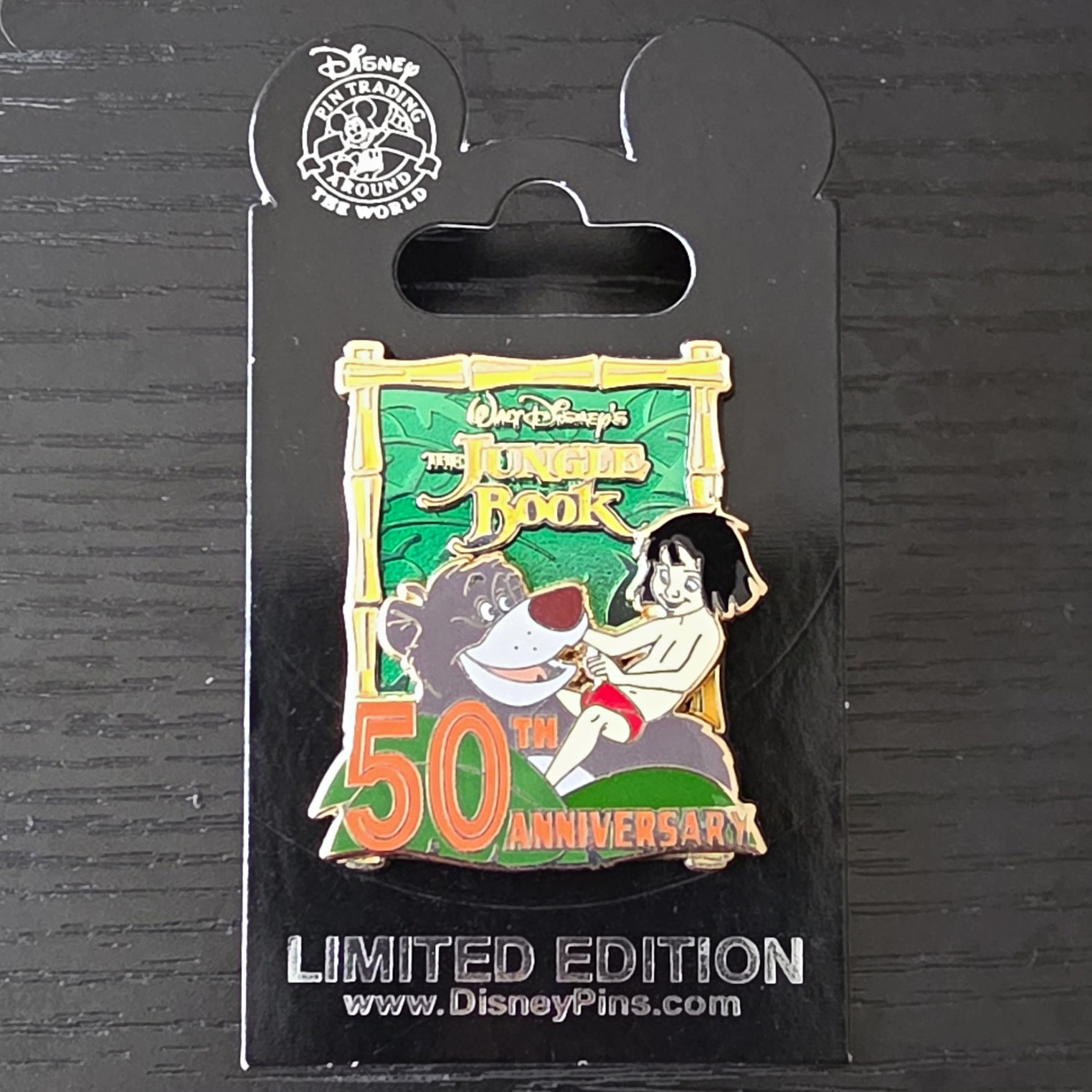 DLR The Jungle Book 50th Anniversary Limited Edition Single Pin