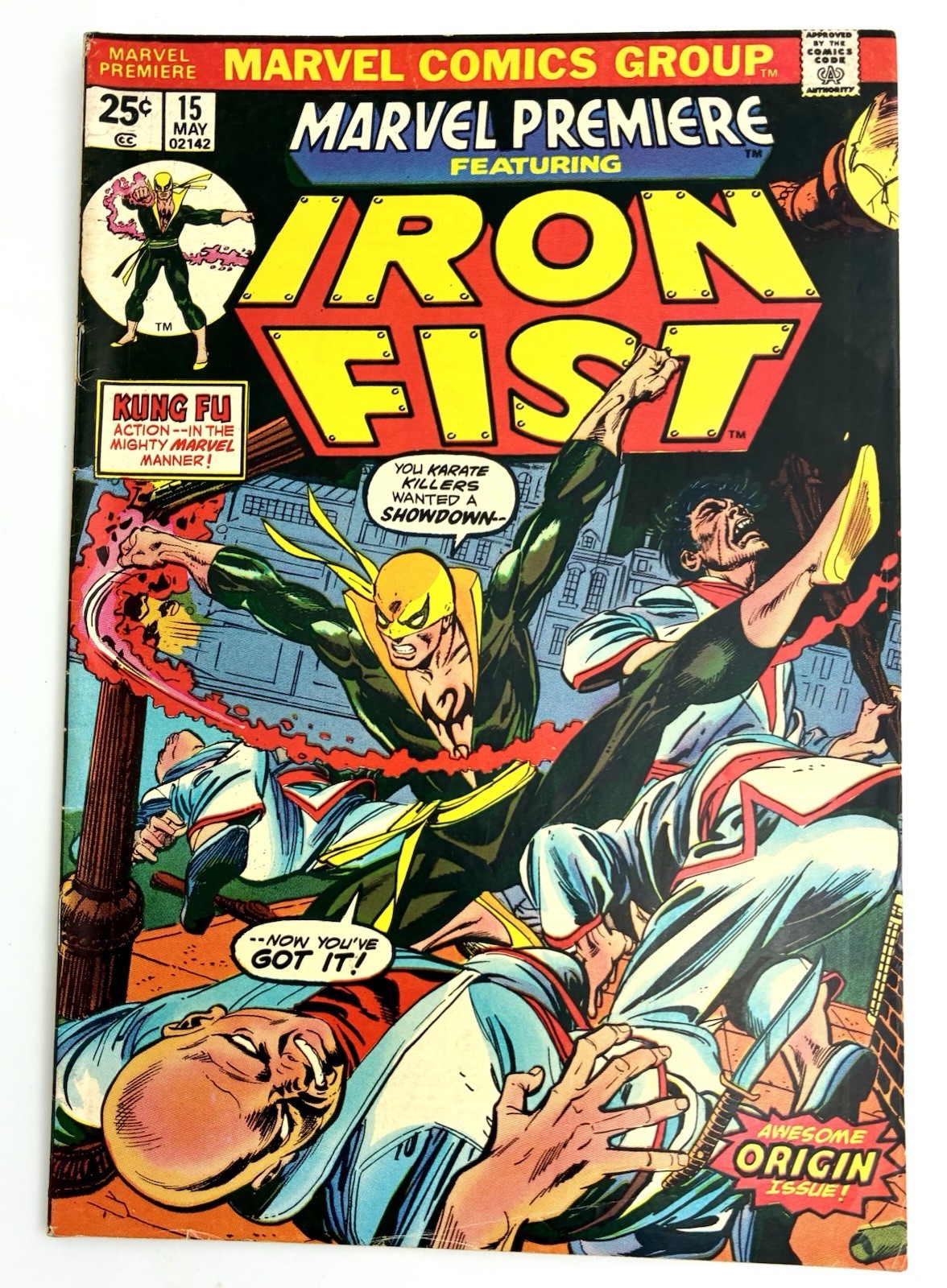 Marvel Premiere #15 1974 7.5 VF- 🔑 1st Iron Fist 1st K”un-Lun Marvel Premiere #15 1974 7.5 VF- 🔑 1st Iron Fist 1st K”un-Lun