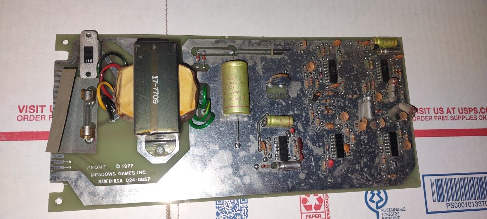 meadows lanes bowling arcade power supply pcb #2 meadows lanes bowling arcade power supply pcb #2