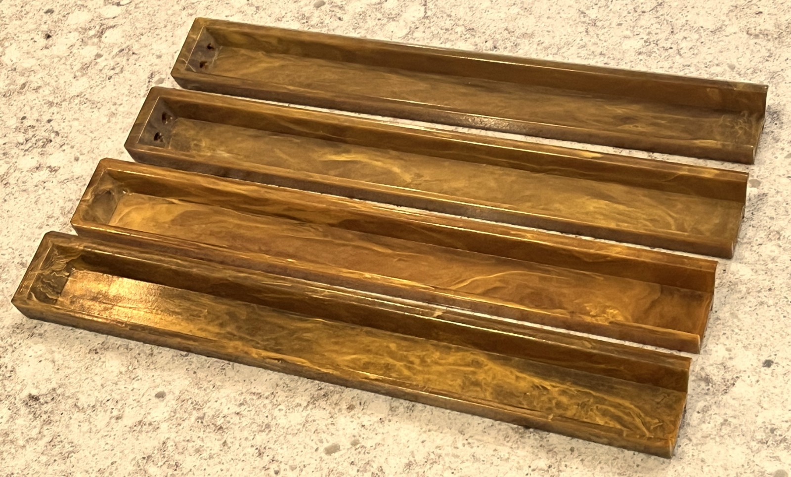 4 Beautiful Vintage Bakelite Catalin Mah Jong Racks 4 Beautiful Vintage Bakelite Catalin Mah Jong Racks