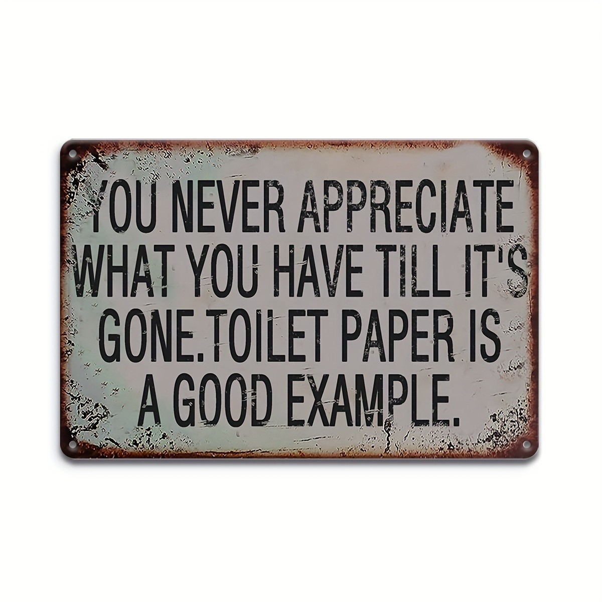 12"x8" Vintage-Style Aluminum Tin Metal Signs Humorous Retro Quote Decoration 12"x8" Vintage-Style Aluminum Tin Metal Signs Humorous Retro Quote Decoration