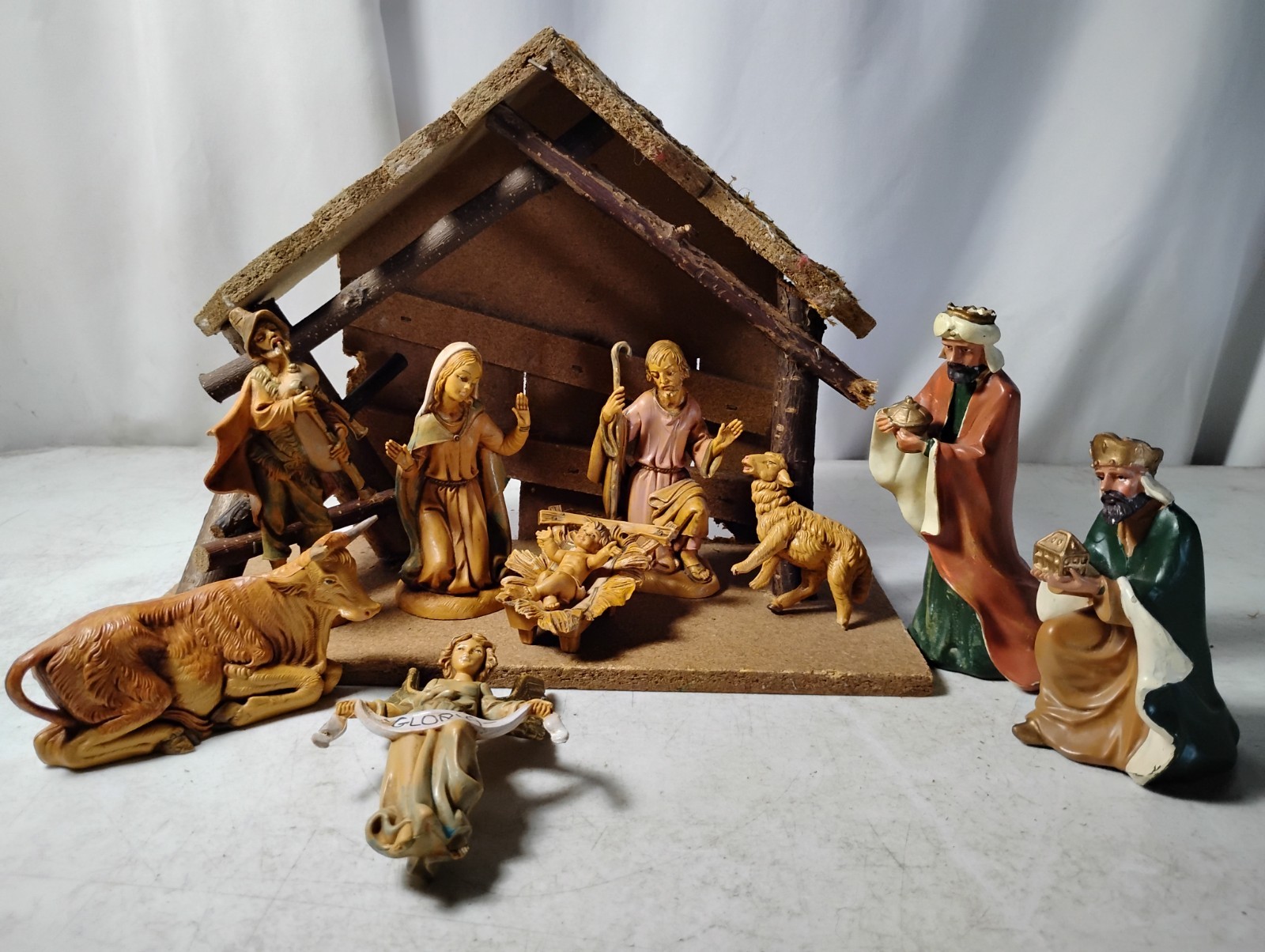 Vintage Italian Nativity Set Mid-Century Fontanini 10-Piece Holy Family Jesus Vintage Italian Nativity Set Mid-Century Fontanini 10-Piece Holy Family Jesus