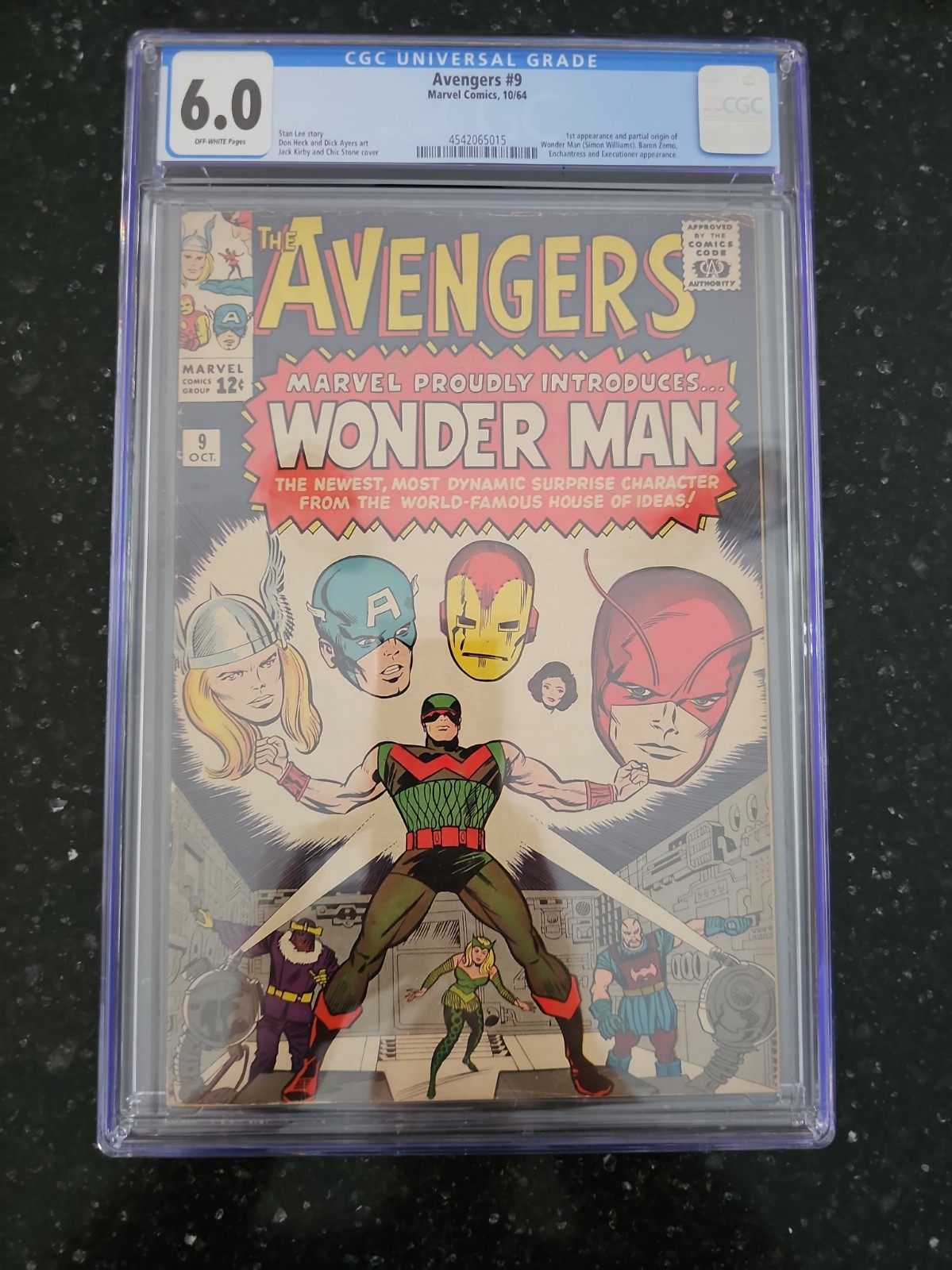 AVENGERS #9 CGC 6.0 1964 1st Appearance WONDER MAN Marvel Comics AVENGERS #9 CGC 6.0 1964 1st Appearance WONDER MAN Marvel Comics