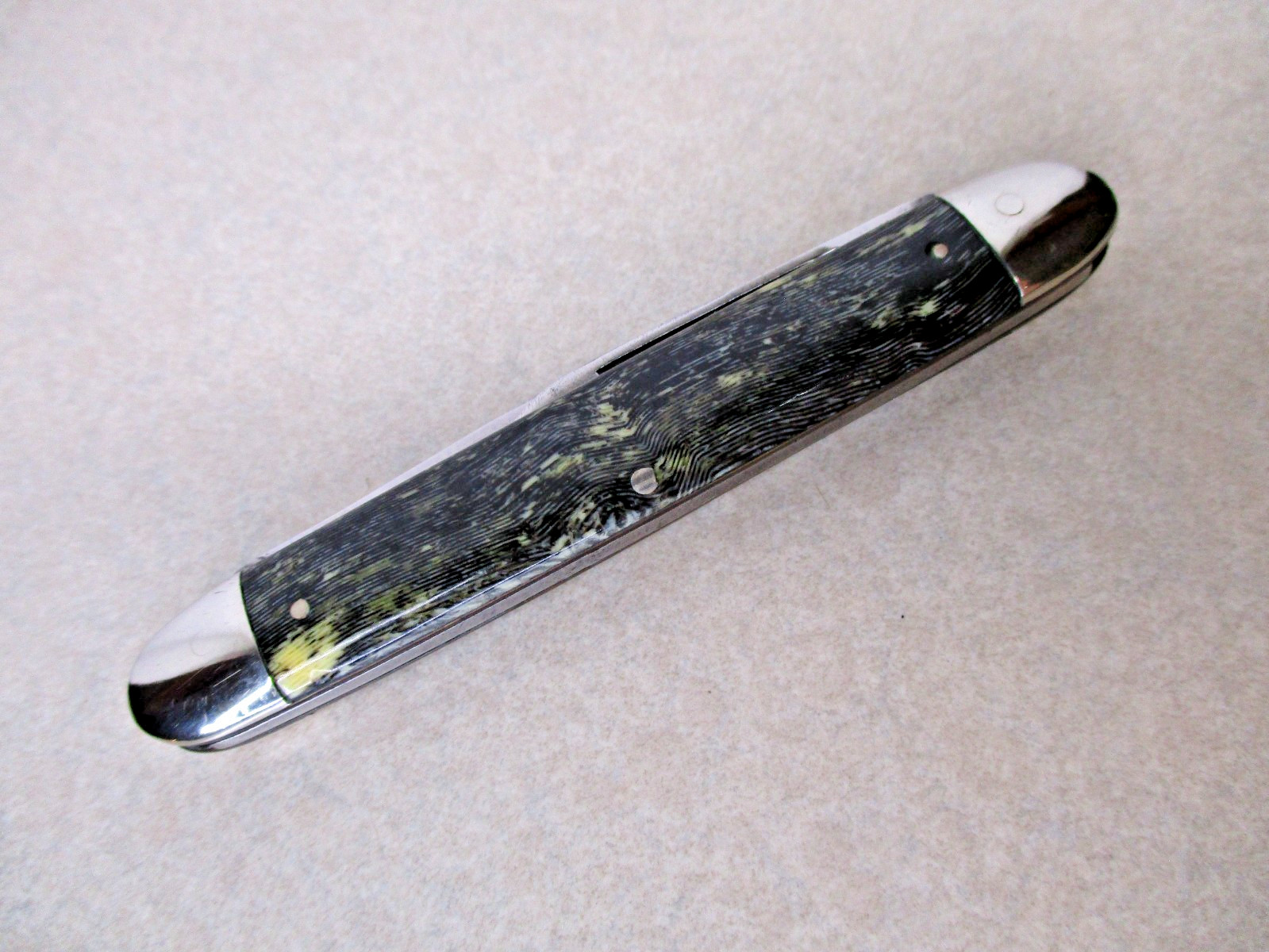 Rare Jaeger Bros 2 Blade Pocket Knife Marinette WI USA Brothers Marine TTE