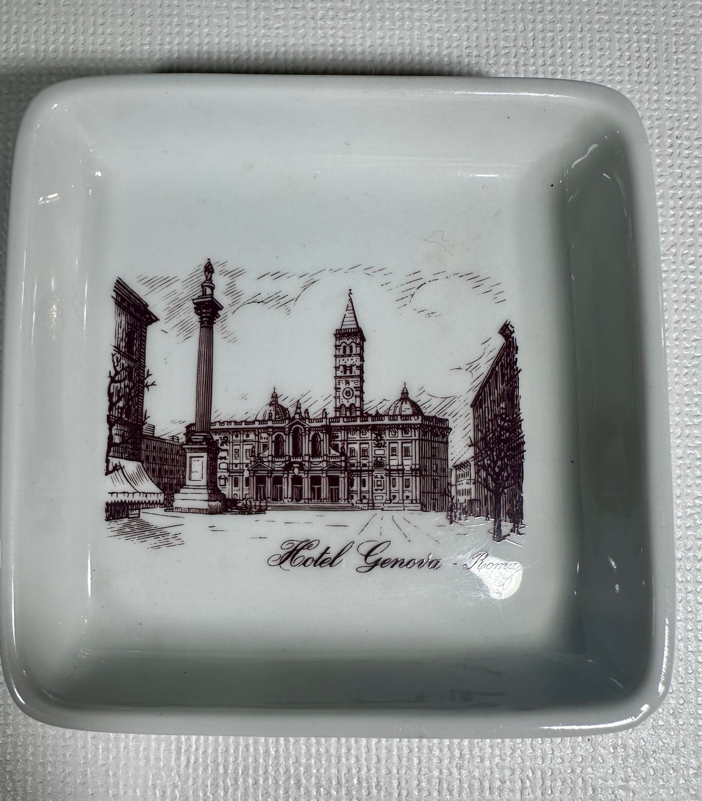 Richard Ginori Porcellana Ariston Trinket Tray Made in Italy Hotel Genova-Roma Richard Ginori Porcellana Ariston Trinket Tray Made in Italy Hotel Genova-Roma