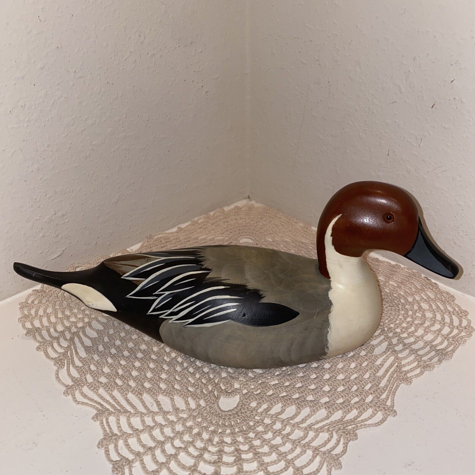 Vintage WBF II Wooden Northern Pintail Drake Excellent Preowned Condition 12.5”