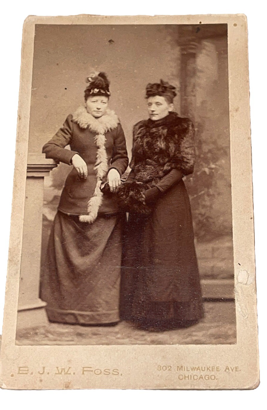Nice Antique Cabinet Card Victorian 2 Ladies Photo Photograph 4” Nice Antique Cabinet Card Victorian 2 Ladies Photo Photograph 4”