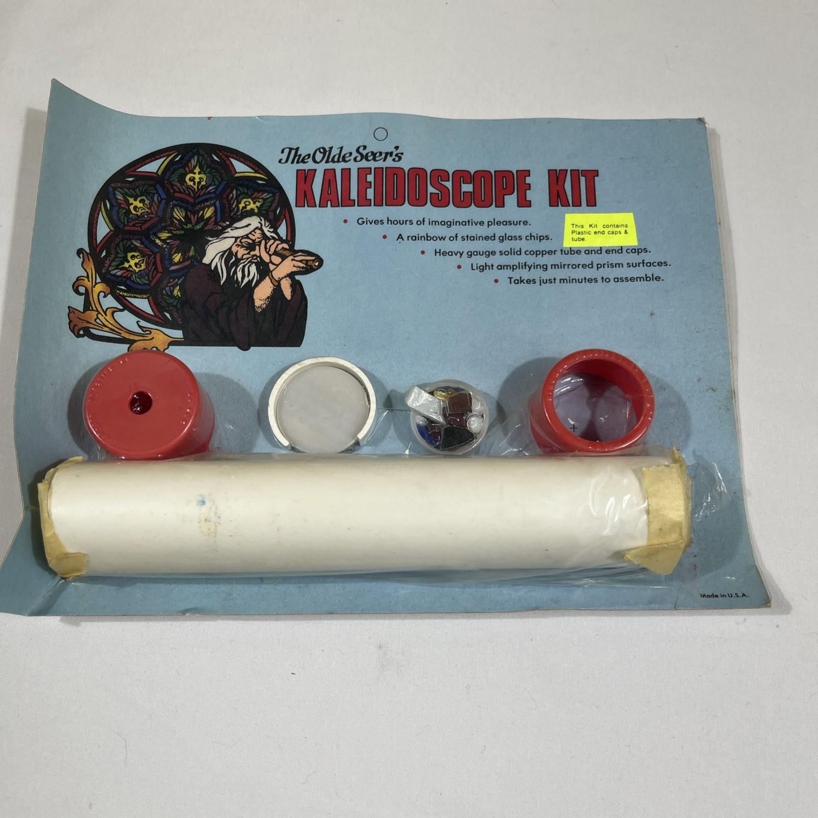 The Olde Seer's Kaleidoscope Kit Vintage A Tough of Glass Unassembled The Olde Seer's Kaleidoscope Kit Vintage A Tough of Glass Unassembled