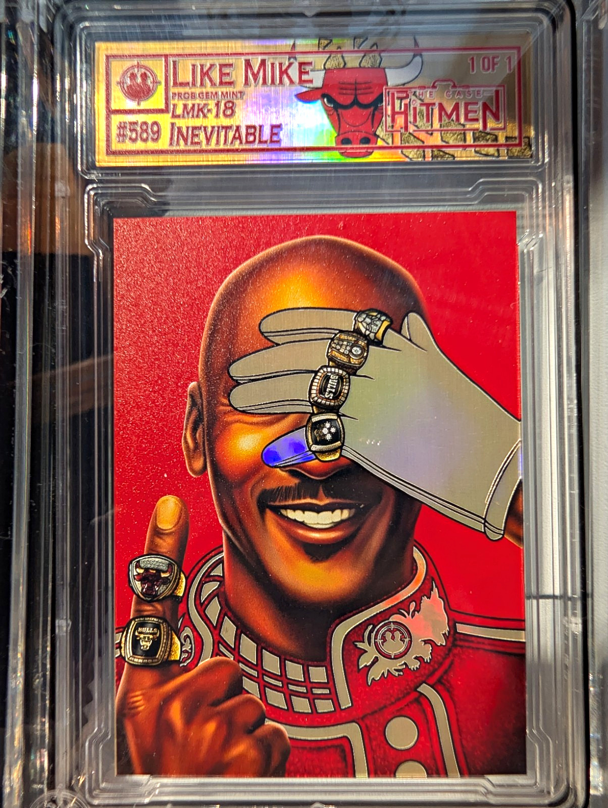 The Case Hitmen Like Mike Inevitable Michael Jordan 1/1 Hologram #589 2026 The Case Hitmen Like Mike Inevitable Michael Jordan 1/1 Hologram #589 2026
