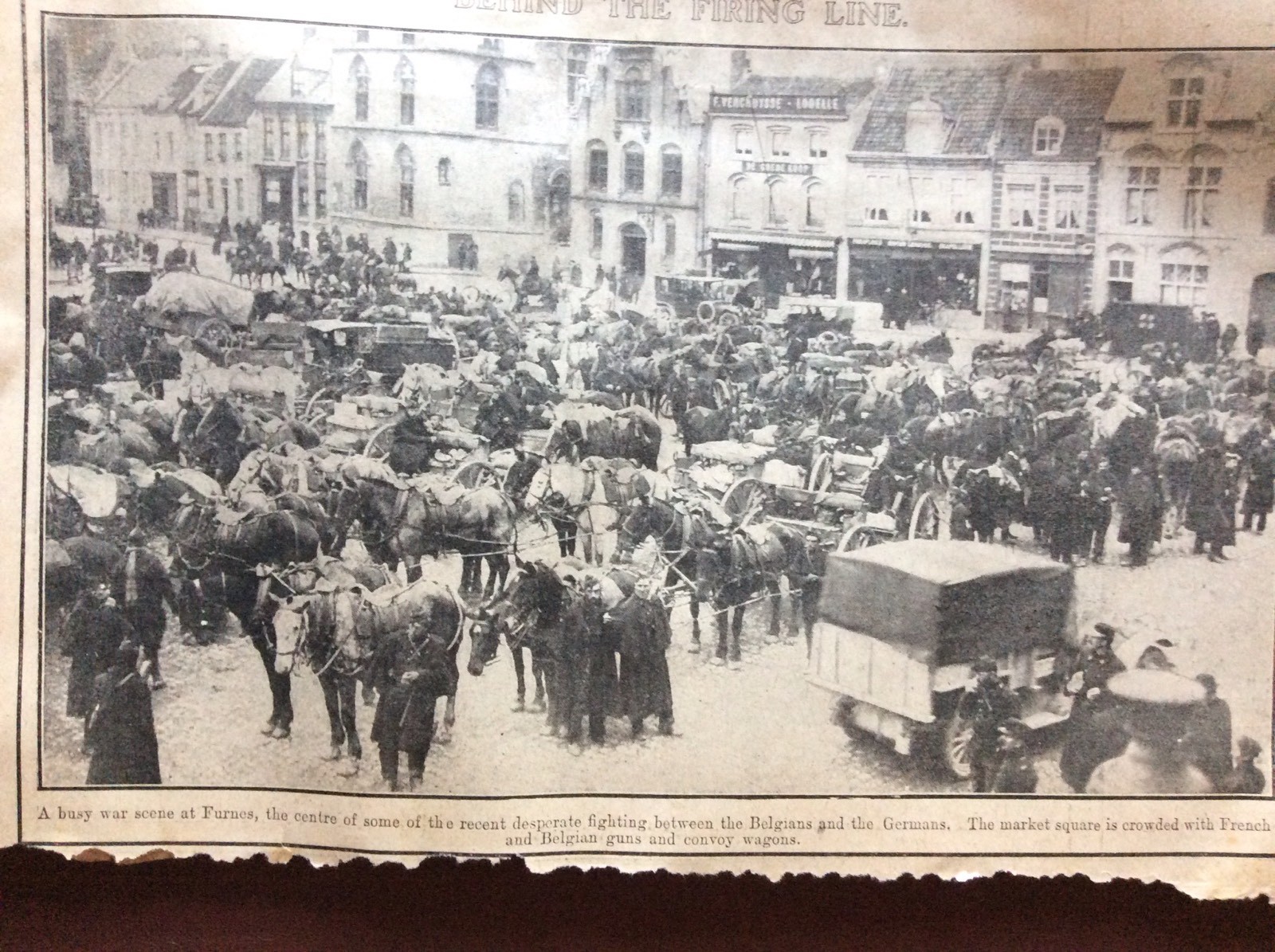 L1f Ephemera 1914 Ww1 Picture Furnes L1f Ephemera 1914 Ww1 Picture Furnes