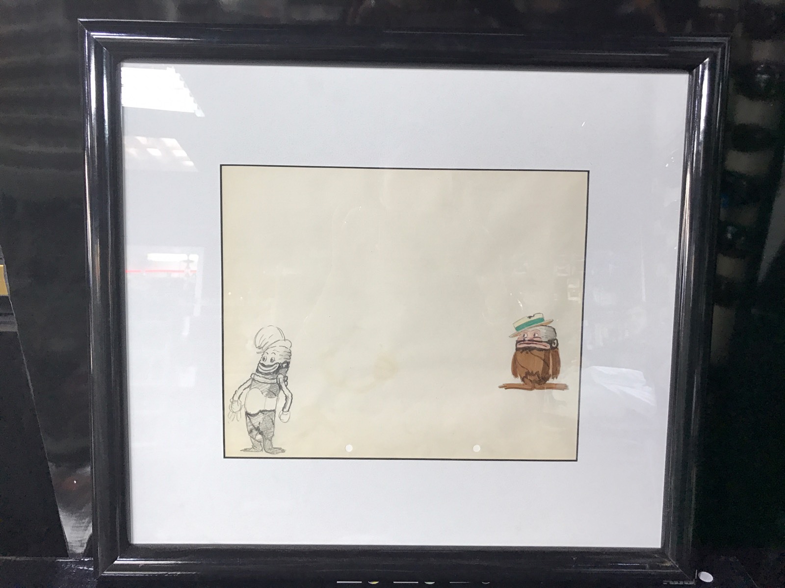 Original Animation Production Pencil 1930's Harman and Ising Cigar art 2 Original Animation Production Pencil 1930's Harman and Ising Cigar art 2