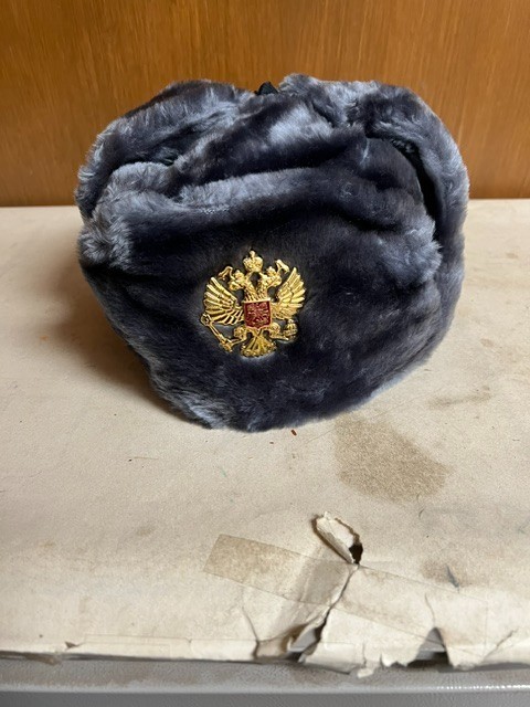 Genuine Russian Ushanka, Gray, Unused. Genuine Russian Ushanka, Gray, Unused.