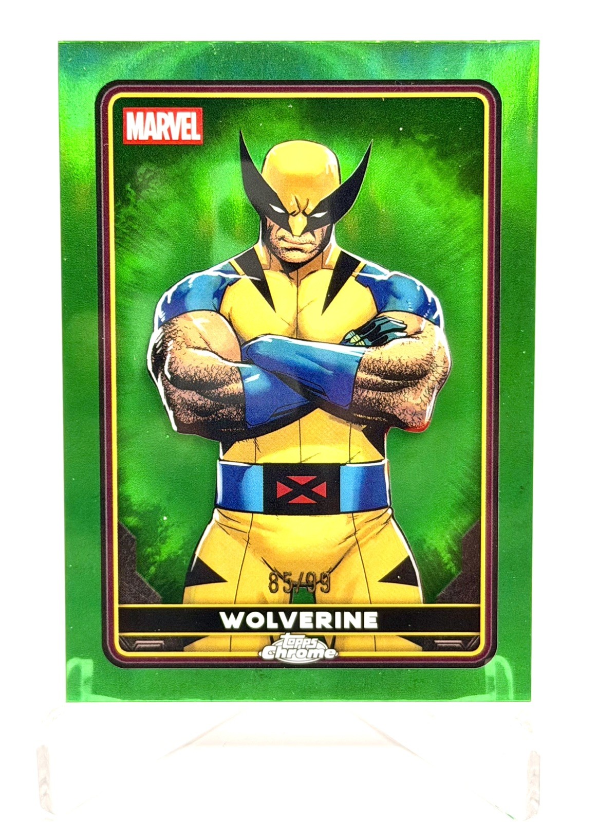 2025 Topps Chrome Marvel Deadpool Wolverine #5 True Green Refractor Parallel /99