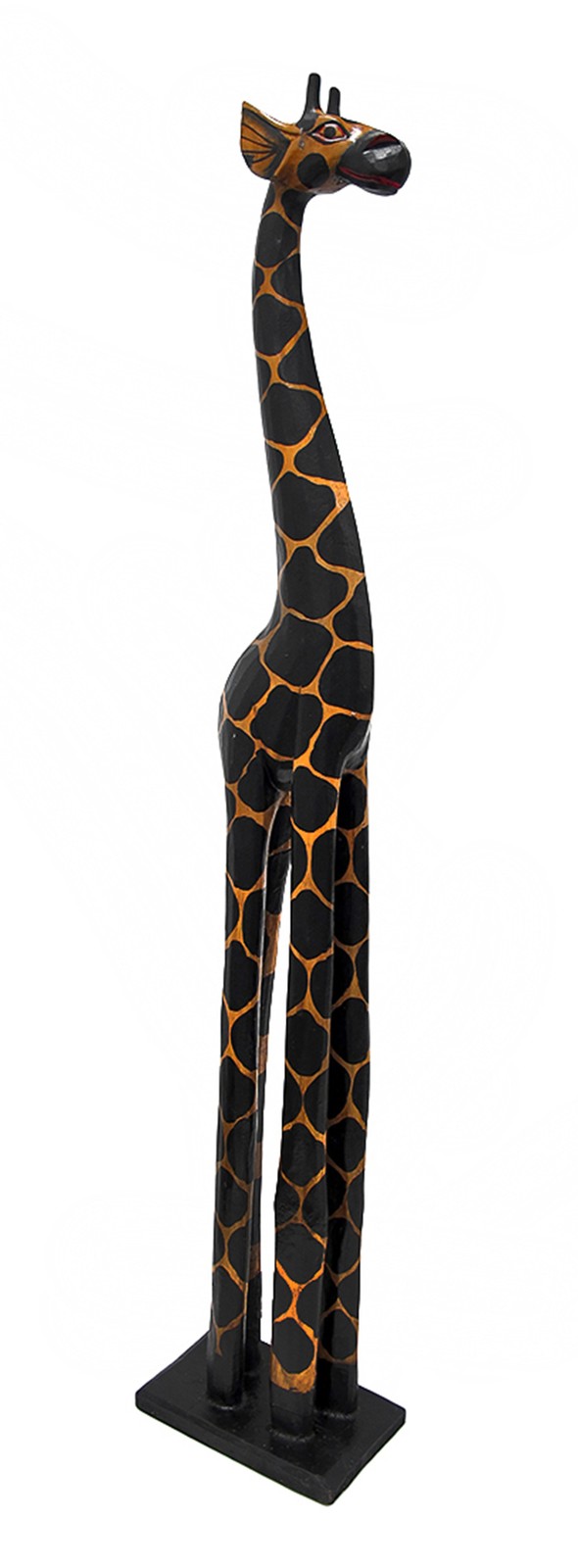 Scratch & Dent 3 Foot Tall Hand-Carved Wooden Giraffe Statue Decor Scratch & Dent 3 Foot Tall Hand-Carved Wooden Giraffe Statue Decor