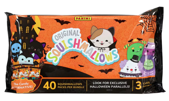 2025 PANINI SQUISHMALLOWS HALLOWEEN BUNDLE BOX - 40 Packs - 3 Cards Per Pack 2025 PANINI SQUISHMALLOWS HALLOWEEN BUNDLE BOX - 40 Packs - 3 Cards Per Pack