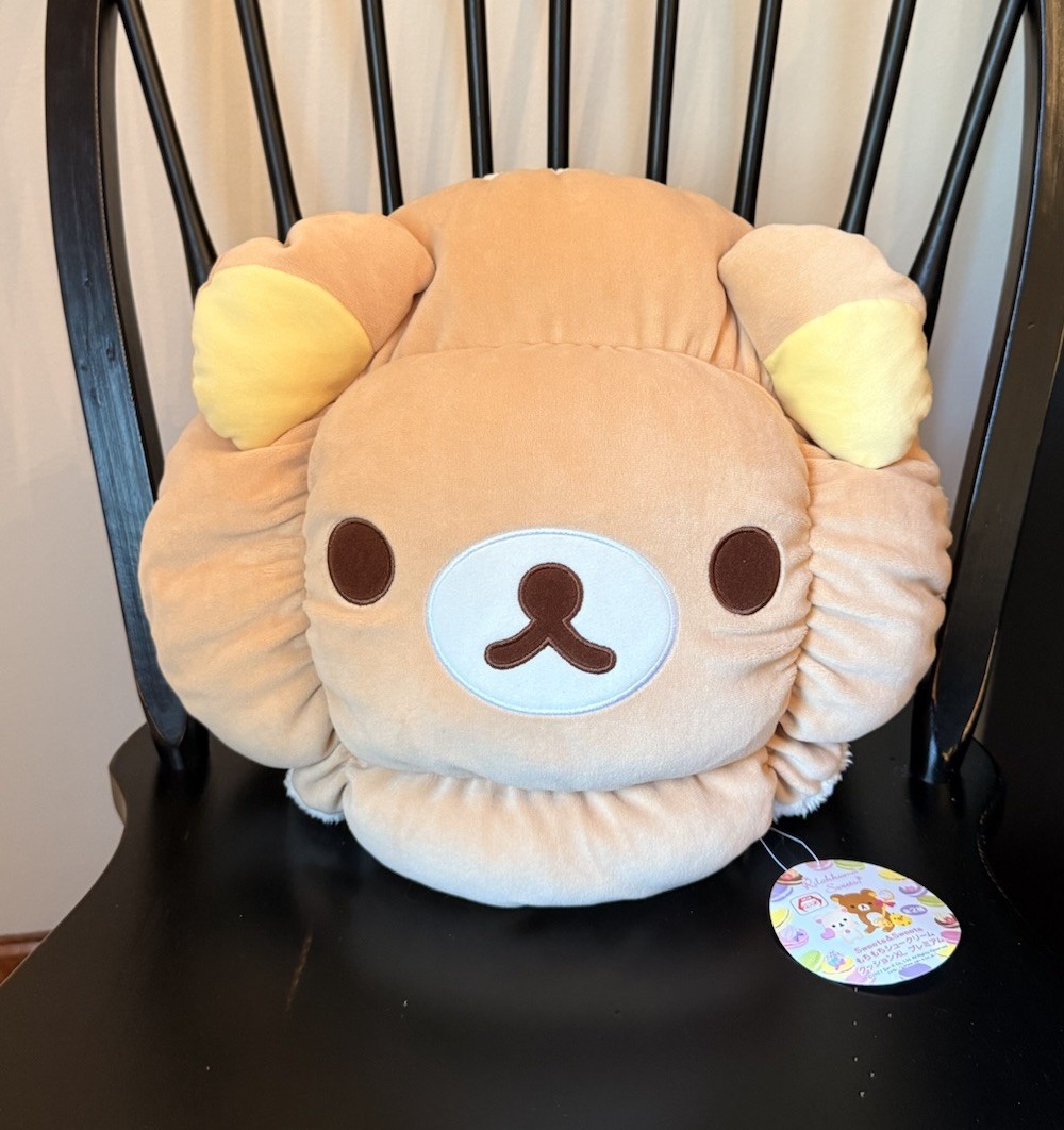 San-X Rilakkuma Plush Doll Mochi Cream Puff Cushion Xl Premium 35cm from japan San-X Rilakkuma Plush Doll Mochi Cream Puff Cushion Xl Premium 35cm from japan