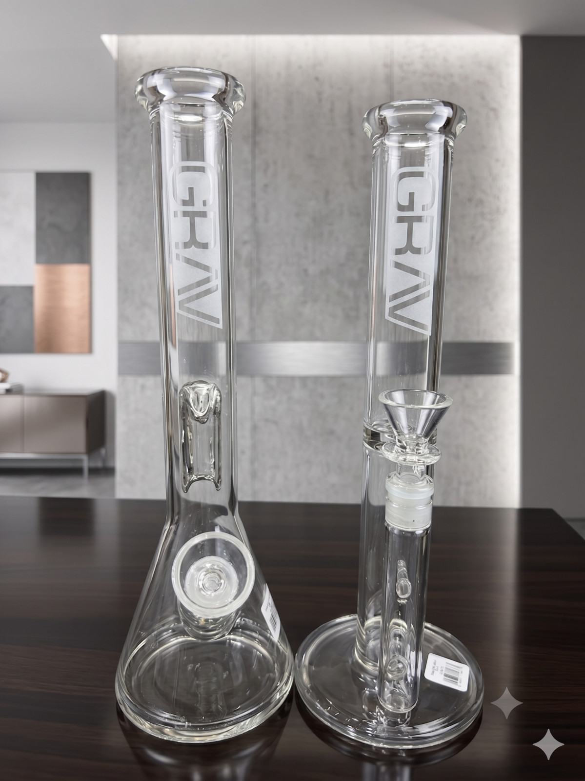 2x 12-Inch GRAV Water Pipe Bongs (Beaker & Straight Tube) GRAV Style 2x 12-Inch GRAV Water Pipe Bongs (Beaker & Straight Tube) GRAV Style