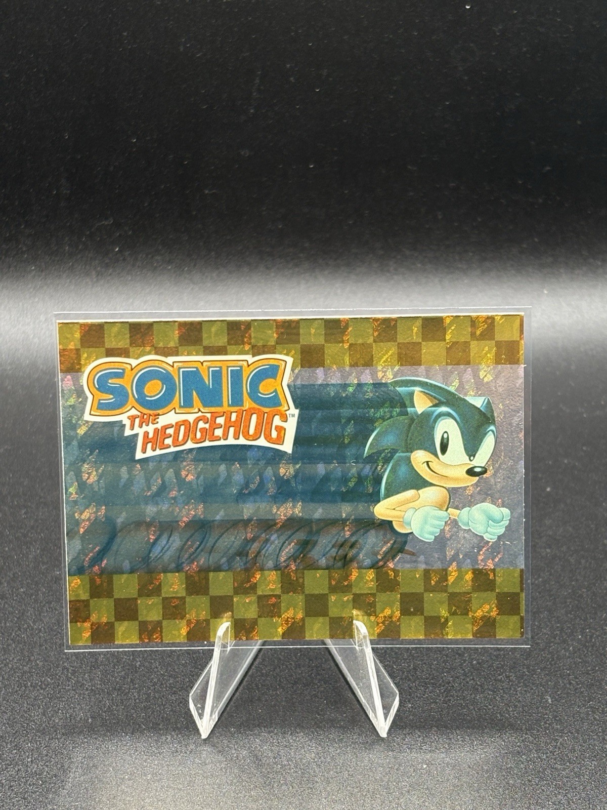 1993 Topps Sonic The Hedgehog HoloFoil Prism #1 1993 Topps Sonic The Hedgehog HoloFoil Prism #1