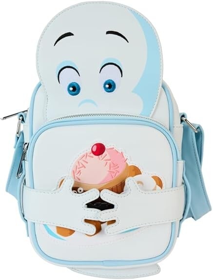 Loungefly Casper The Friendly Ghost Cosplay Mini Crossbody Bag Glows New Loungefly Casper The Friendly Ghost Cosplay Mini Crossbody Bag Glows New