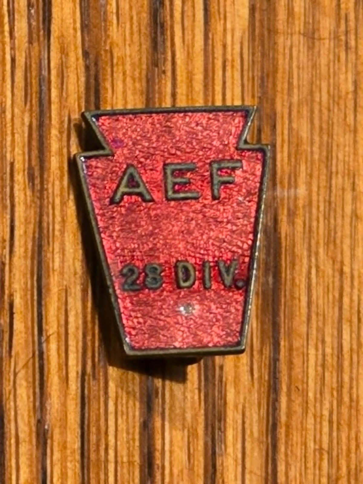 Original WW1 US Army 28th Division Veteran's Pin Original WW1 US Army 28th Division Veteran's Pin