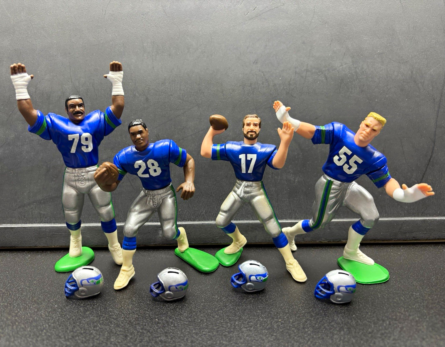 1988 Kenner Starting Lineup Seattle Seahawks loose team set 1988 Kenner Starting Lineup Seattle Seahawks loose team set