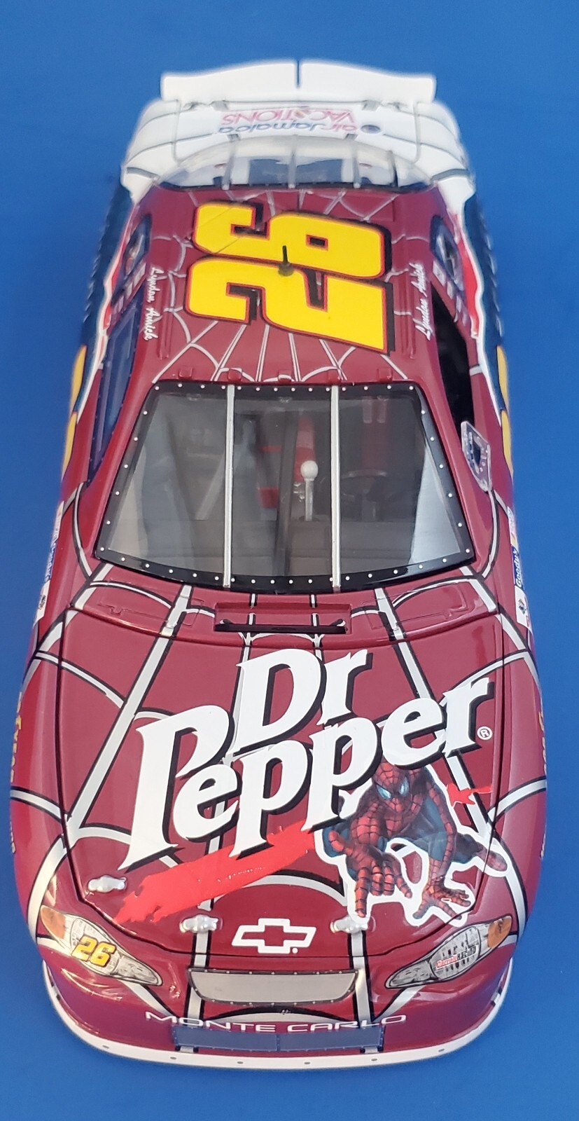 RARE 2002 1/24 #26 DR PEPPER SPIDERMAN NASCAR DIECAST REPLICA RARE 2002 1/24 #26 DR PEPPER SPIDERMAN NASCAR DIECAST REPLICA