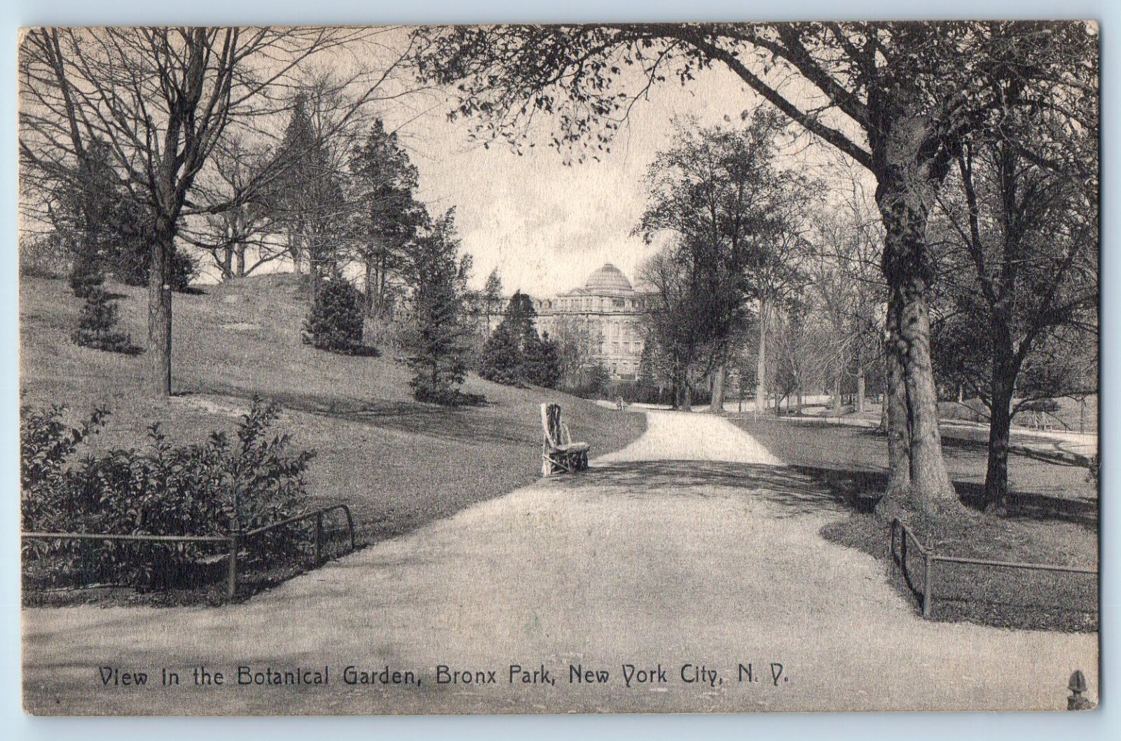 c1907 New York City NY Vintage Postcard View Botanical Garden Bronx Park Posted c1907 New York City NY Vintage Postcard View Botanical Garden Bronx Park Posted