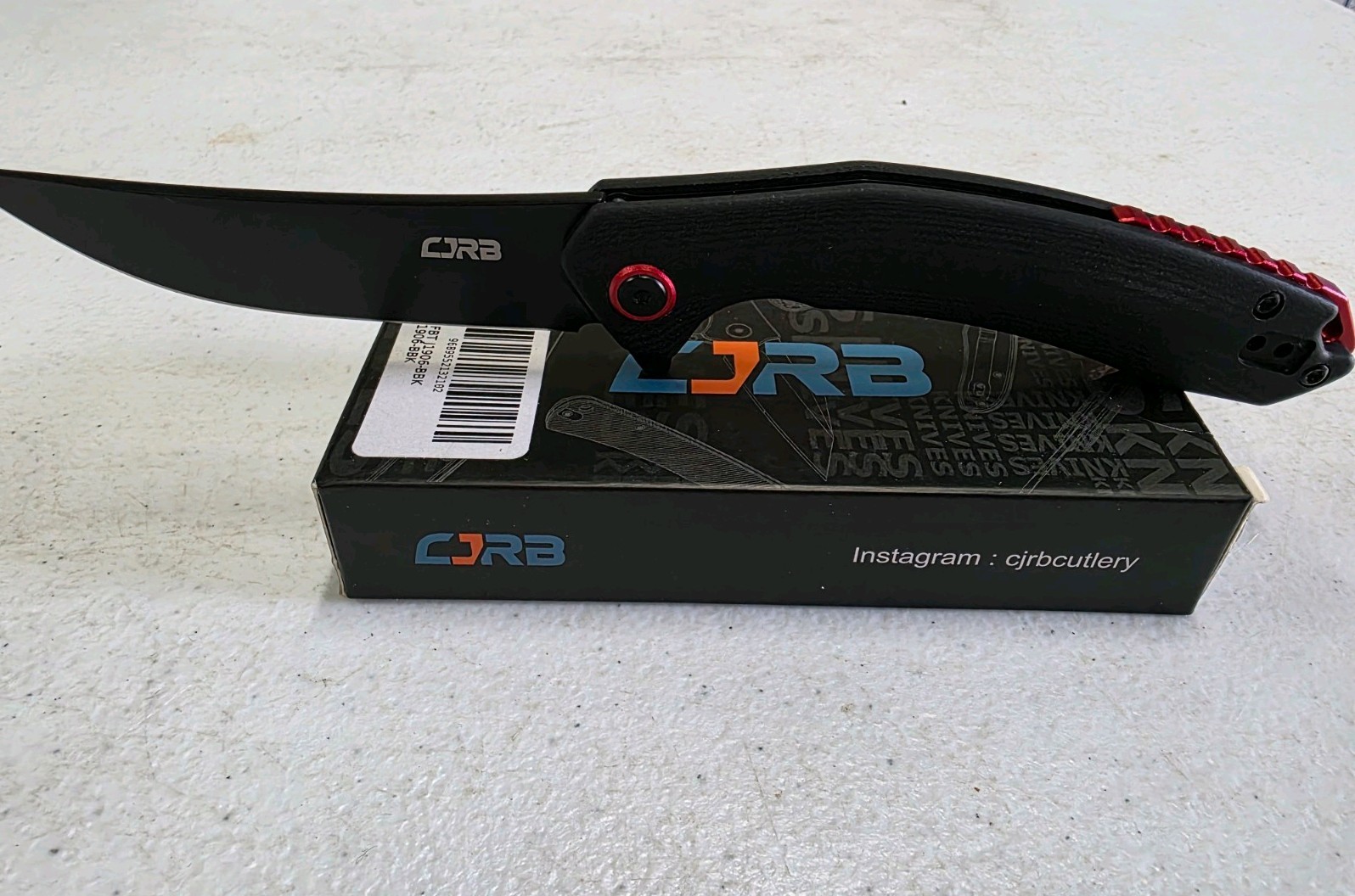 CJRB J1906 FBT J1906-BBK, Black AR-RPM9 Blade Linerlock Folding Knife CJRB J1906 FBT J1906-BBK, Black AR-RPM9 Blade Linerlock Folding Knife
