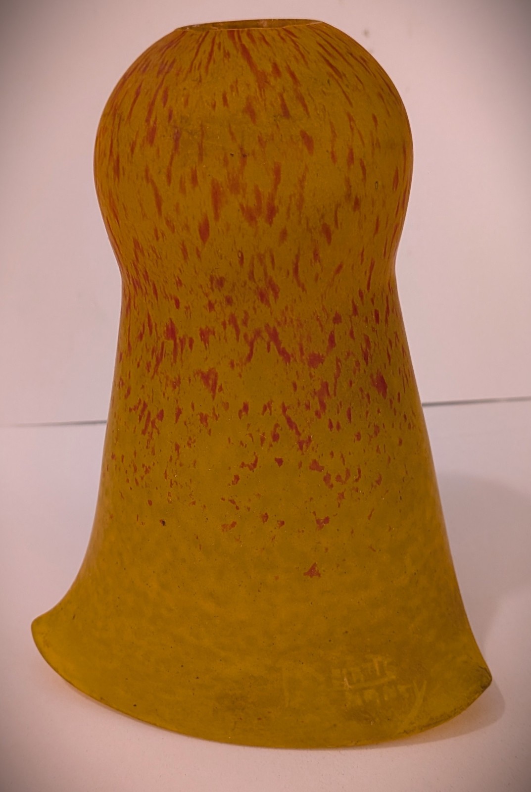 Rare Delatte Nancy Art Deco Nouveau French Art Glass Lampshade #`1 Rare Delatte Nancy Art Deco Nouveau French Art Glass Lampshade #`1