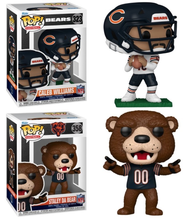 Caleb Williams & Staley (Chicago Bears) NFL Funko Pop Combo Caleb Williams & Staley (Chicago Bears) NFL Funko Pop Combo