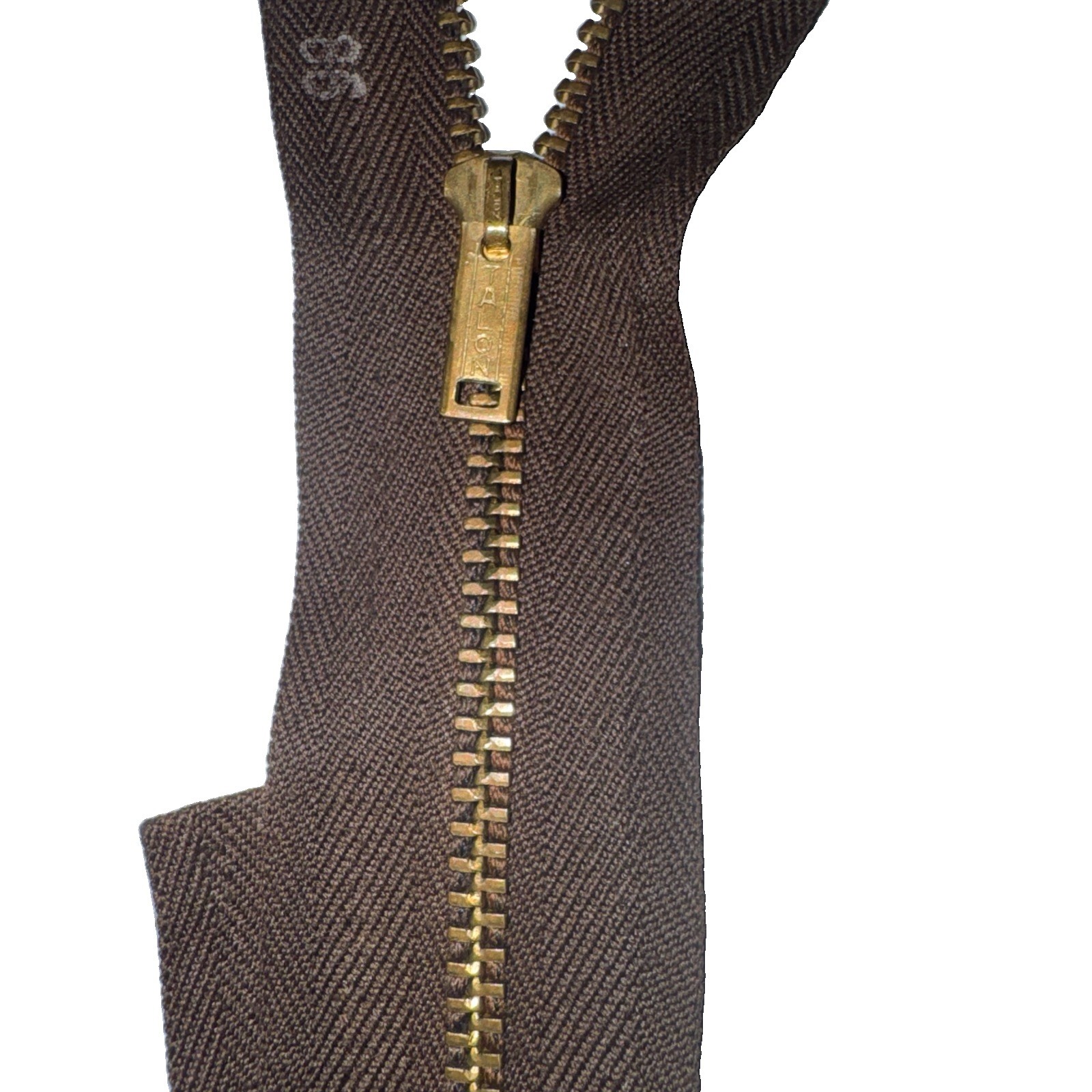 Vintage Talon 86" Brass Zipper Fully Separating Hershey Bar Slider NOS Unused Vintage Talon 86" Brass Zipper Fully Separating Hershey Bar Slider NOS Unused
