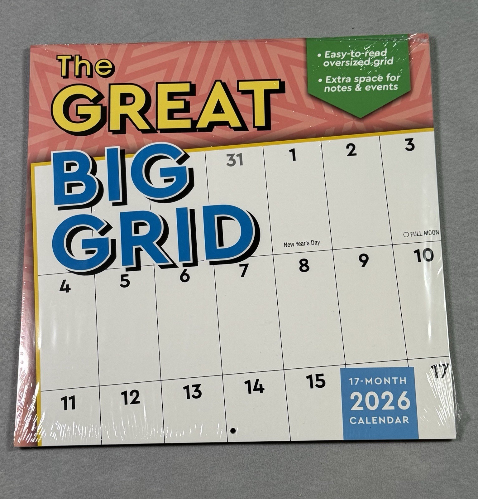 Sellers Publishing The Great Big Grid 17-Month 2026 Calendar Oversized Grid Sellers Publishing The Great Big Grid 17-Month 2026 Calendar Oversized Grid