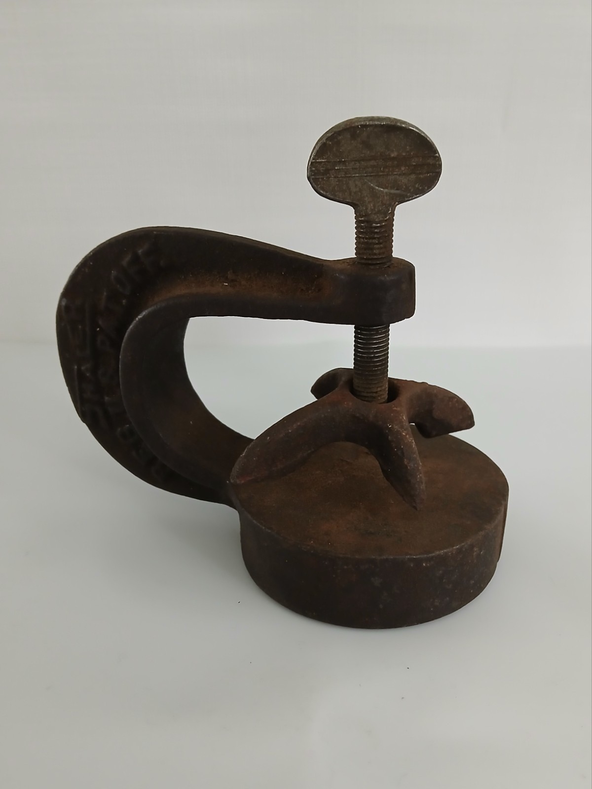 Antique 1920s Schaler "5-Minute Fix" Vulcanizer Clamp Beautiful Patina Works Antique 1920s Schaler "5-Minute Fix" Vulcanizer Clamp Beautiful Patina Works