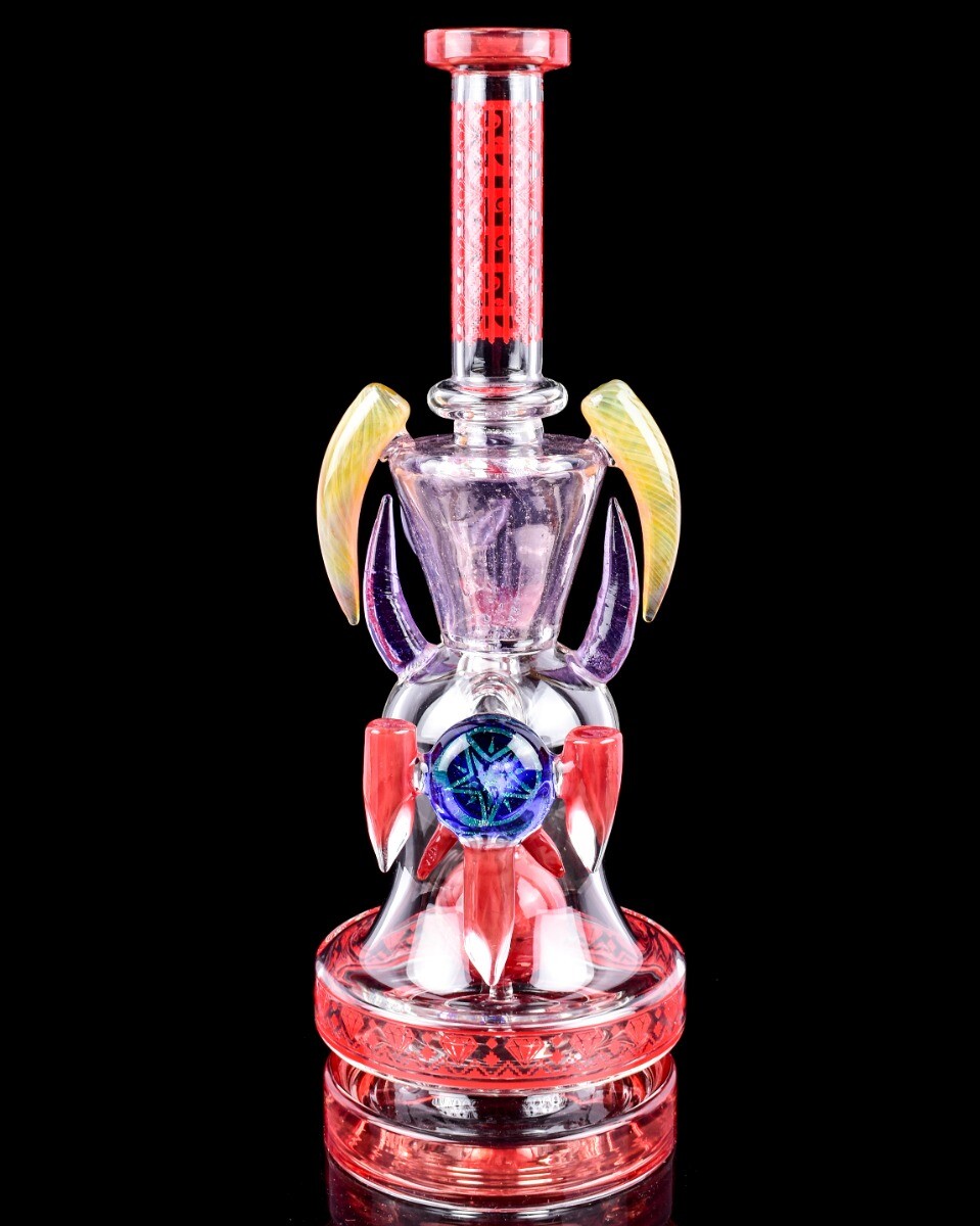 THICK Cheech Glass 12" UFO Bong Glass Water Pipe COOL Bong HEADY Bong *USA*