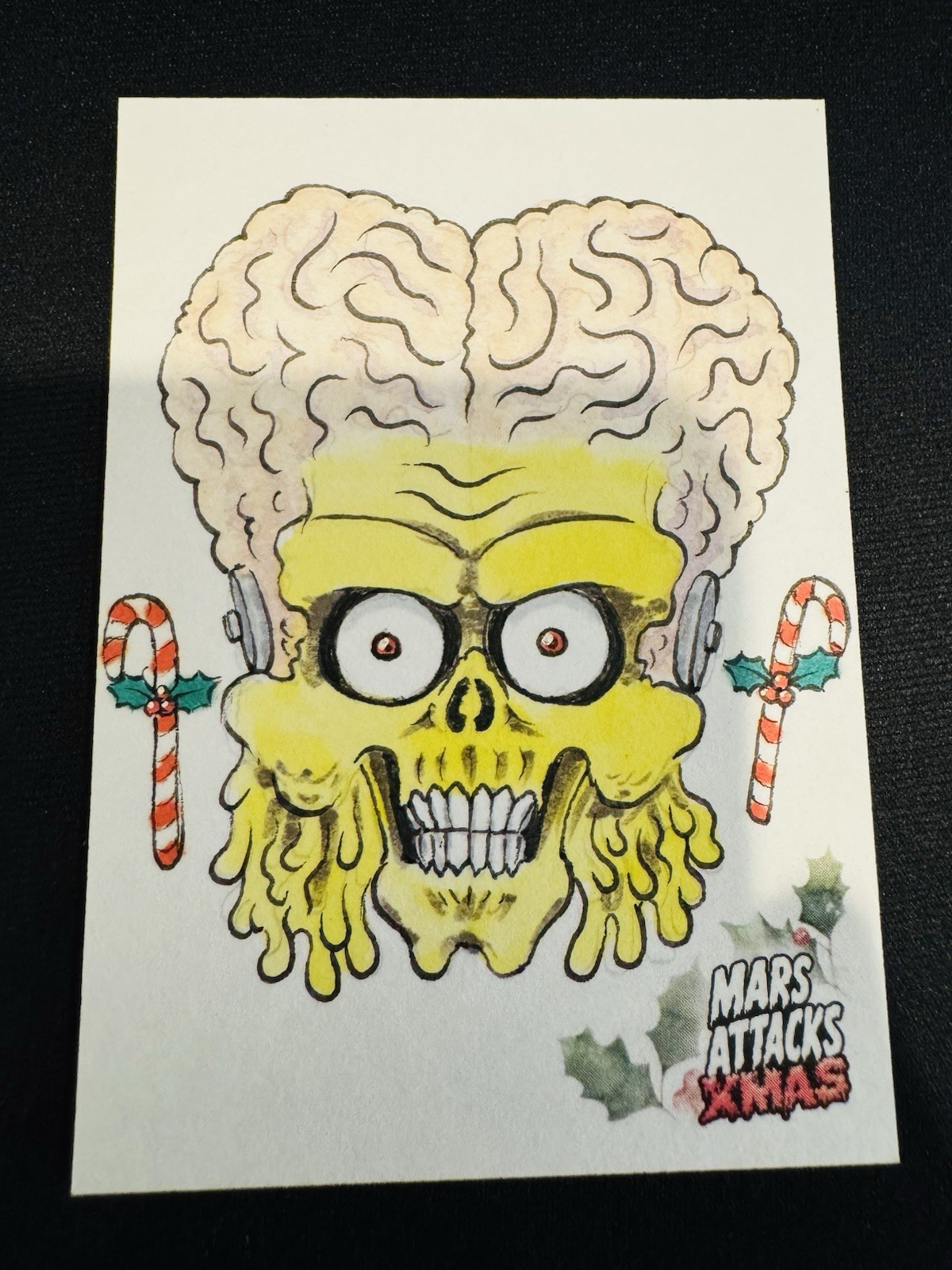 2026 Topps Mars Attacks 1/1 Sketch Martian Chirstmas By Yoga Demon