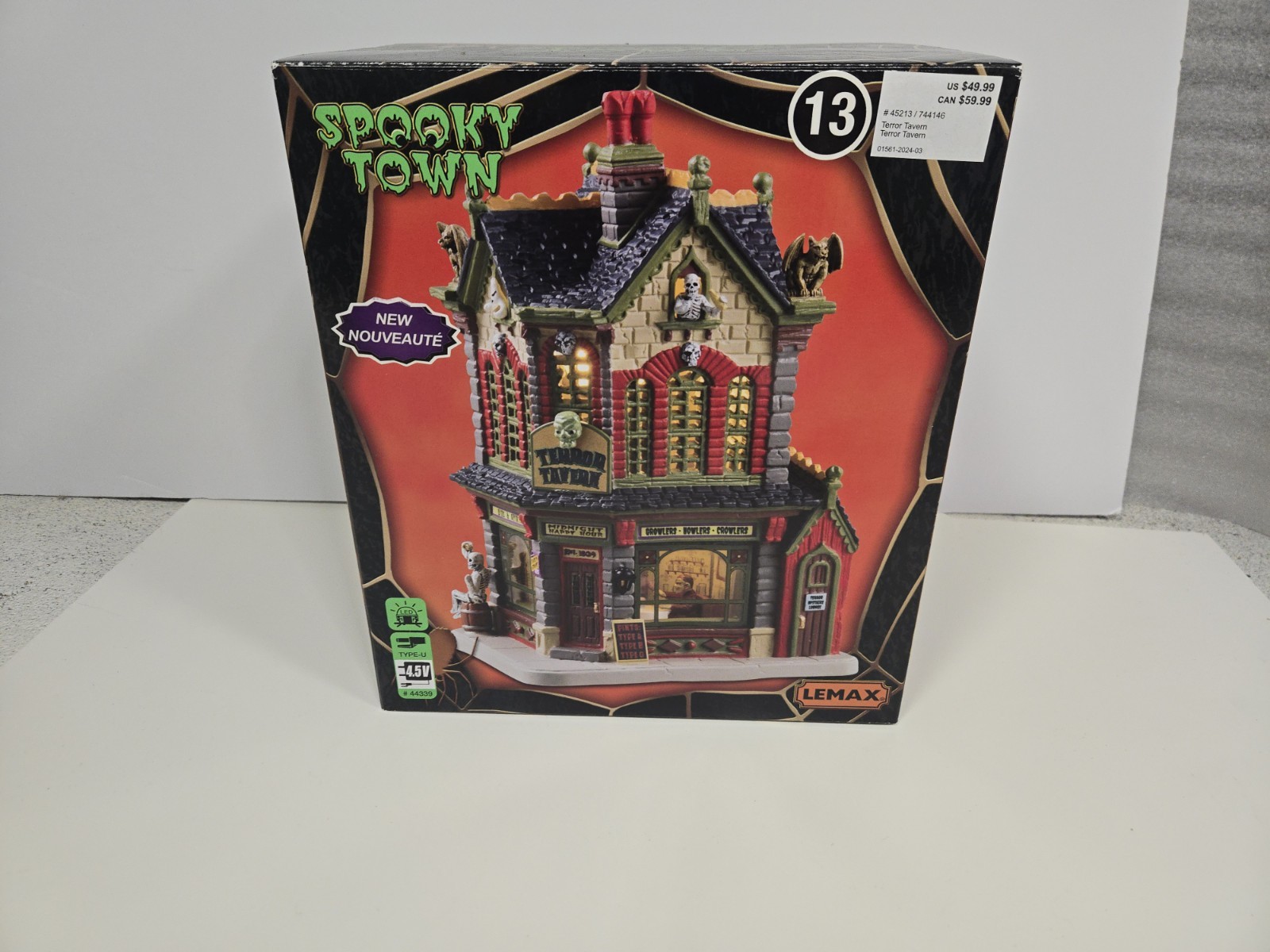 Lemax Spooky Town Terror Tavern Halloween Retired READ DESCRIPTION Lemax Spooky Town Terror Tavern Halloween Retired READ DESCRIPTION