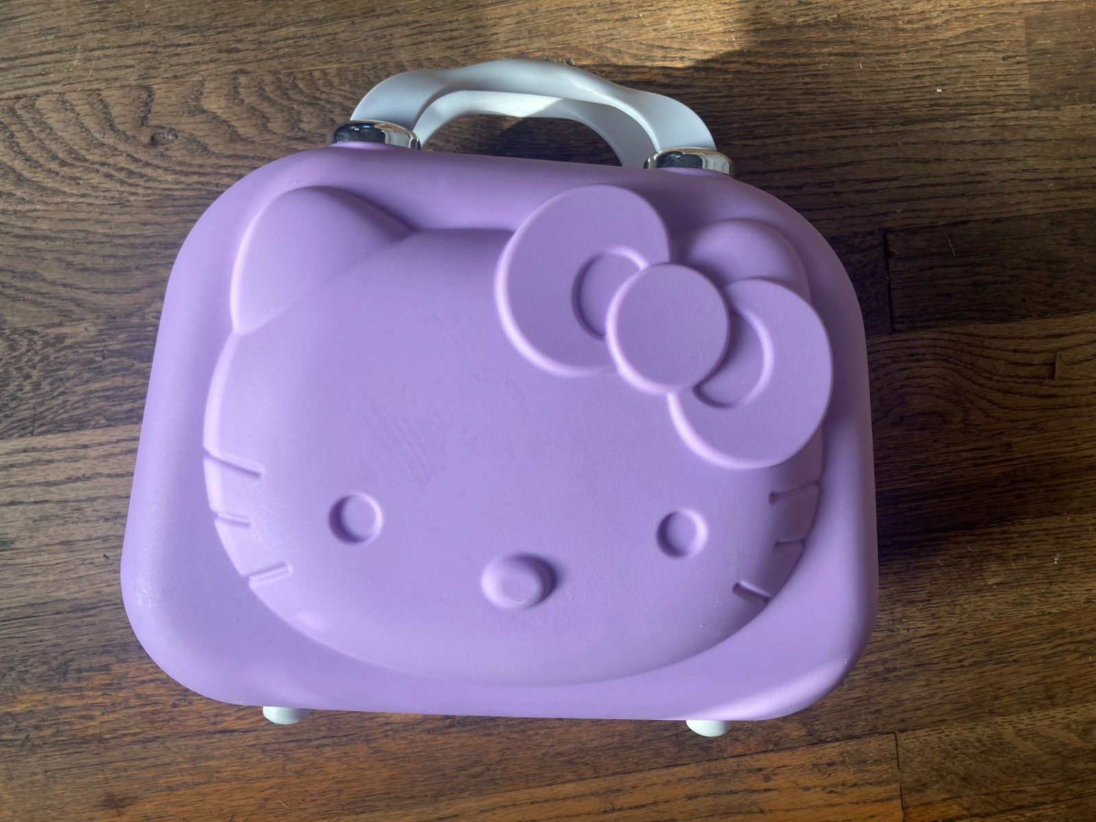 Cartoon 3D Kawaii Merch/Hello Kitty Pattern Cosmetic Tourism Suitcase - Violet Cartoon 3D Kawaii Merch/Hello Kitty Pattern Cosmetic Tourism Suitcase - Violet