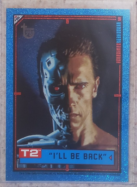 2013 Topps 75th Anniversary "Terminator 2 T2" Diamond Sparkle #97 SP 57/75