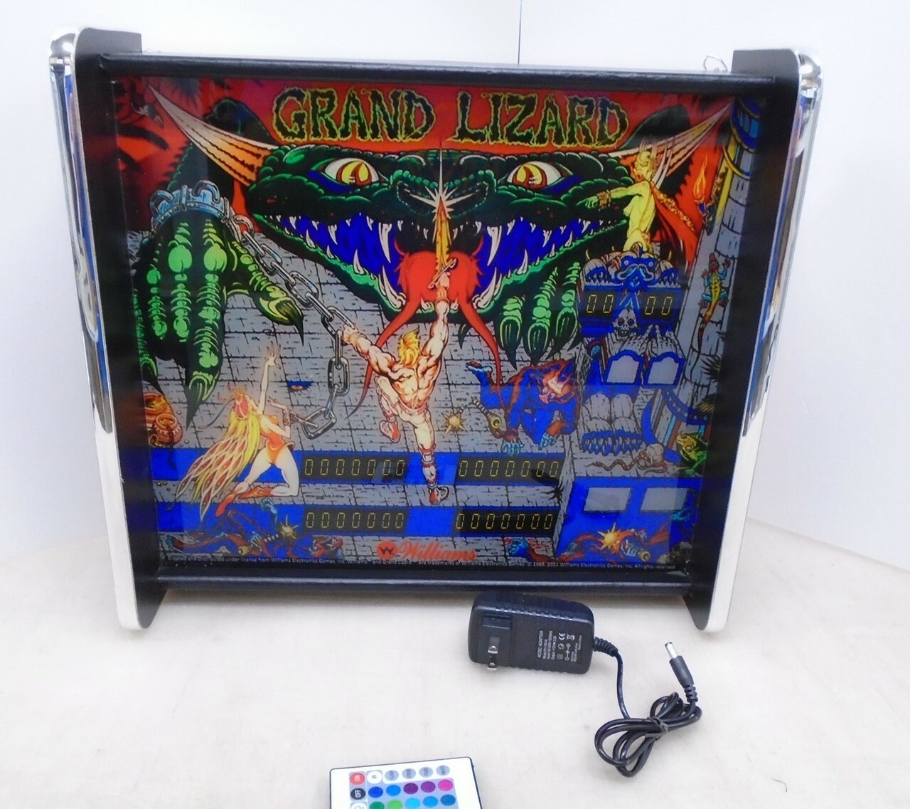 Williams Grand Lizard Pinball Head LED Display light box Williams Grand Lizard Pinball Head LED Display light box