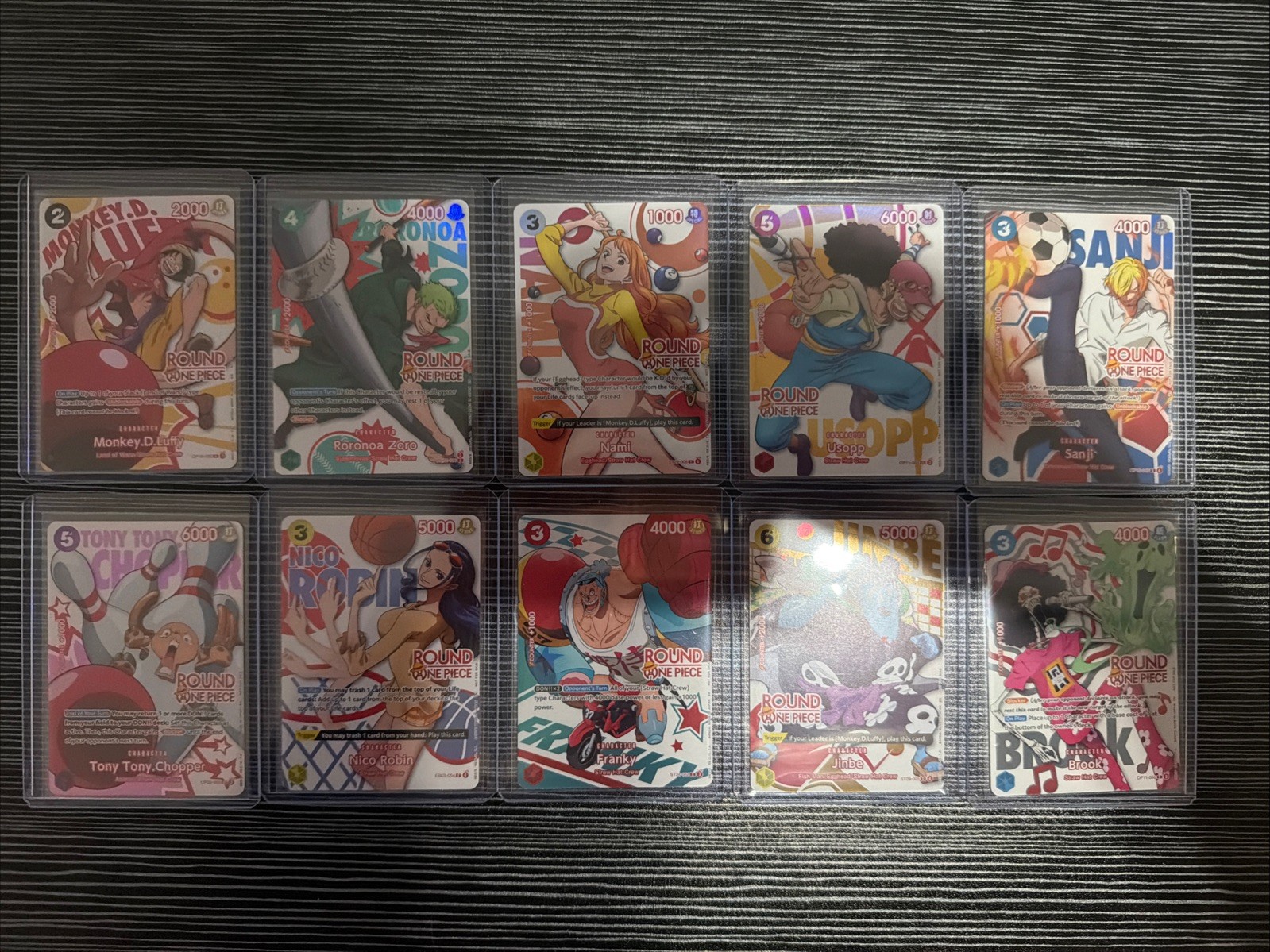 Round1 × One Piece Promo Card FULL SET Of 10 Cards English Round1 × One Piece Promo Card FULL SET Of 10 Cards English