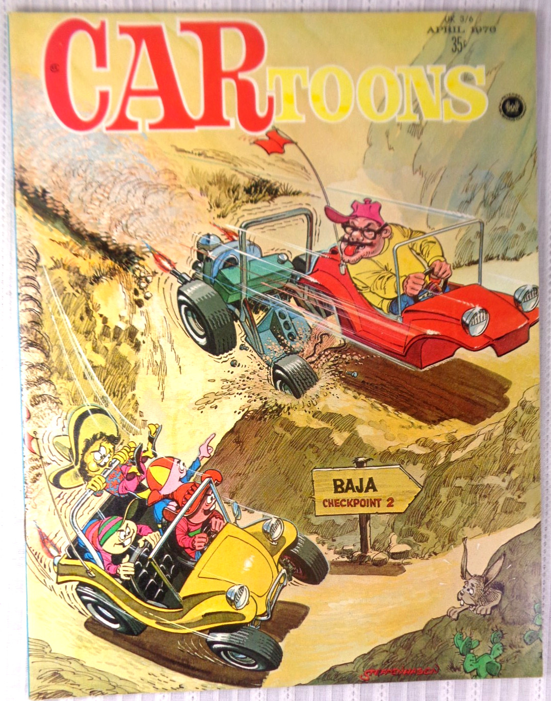 Vintage CARTOONS Magazine April 1970 VG Car Toons #52