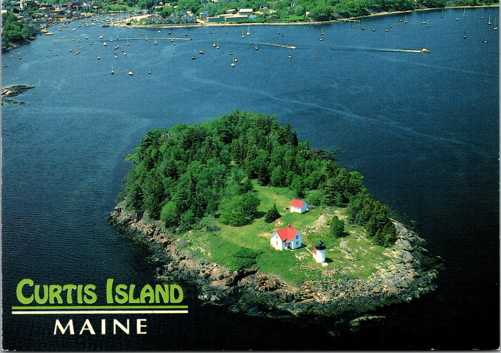 Postcard Camden Maine ME Curtis Island Lighthouse Aerial Photo By Jim McElholm Postcard Camden Maine ME Curtis Island Lighthouse Aerial Photo By Jim McElholm