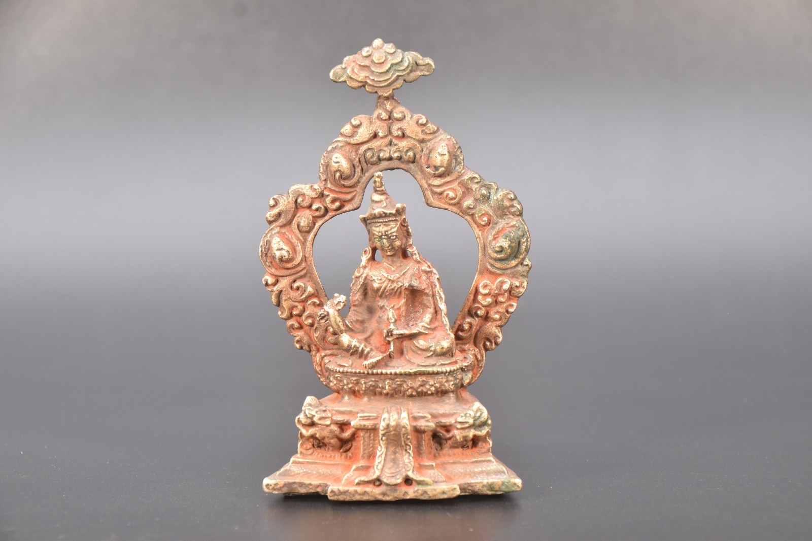 eBay Title: Antique Himalayan Brass Ganesha Statue - Tibetan Buddhist Ganapati