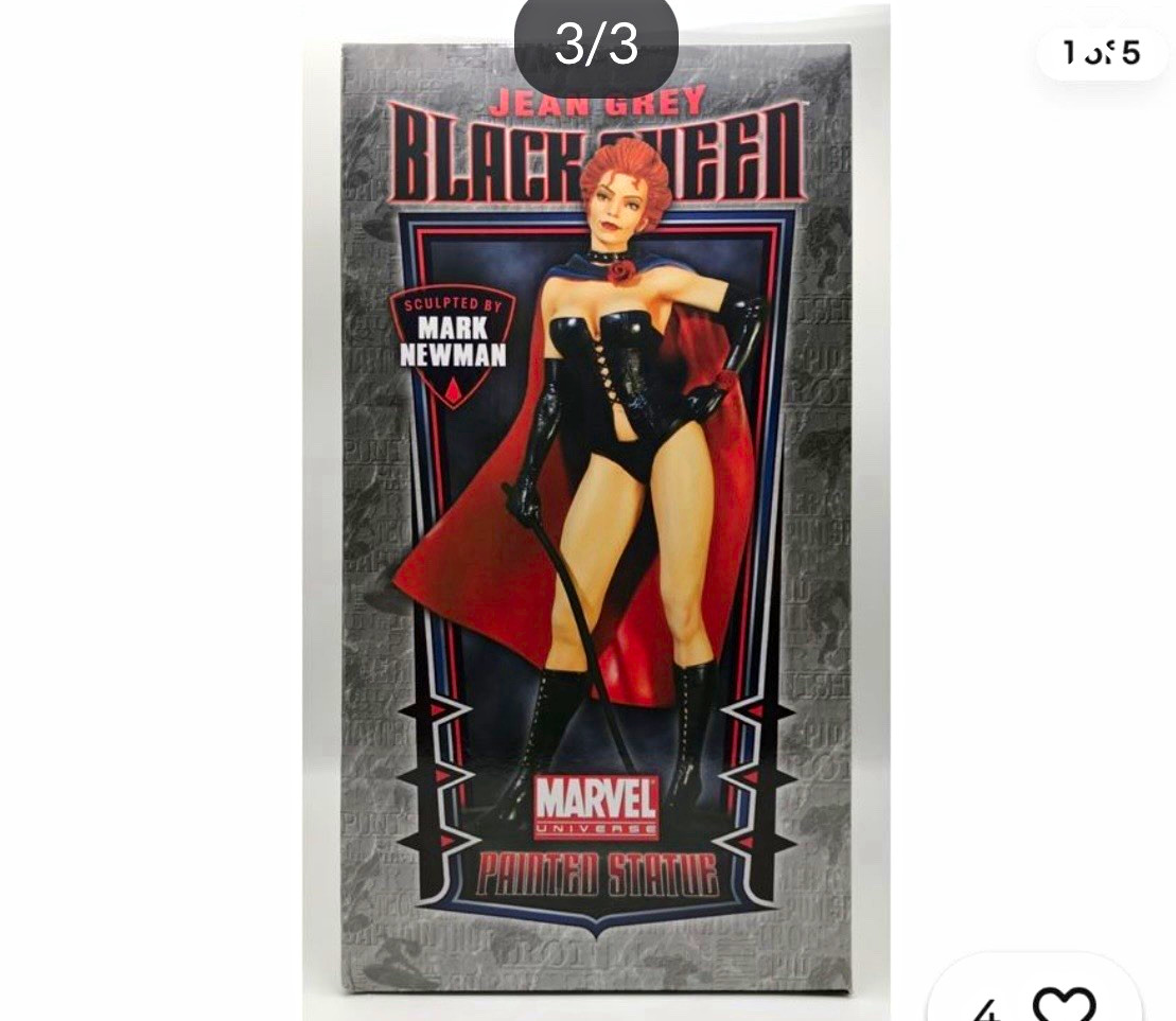 Bowen Designs Marvel Jean Grey Black Queen Statue 13 in Removable Cape 2008 Bowen Designs Marvel Jean Grey Black Queen Statue 13 in Removable Cape 2008